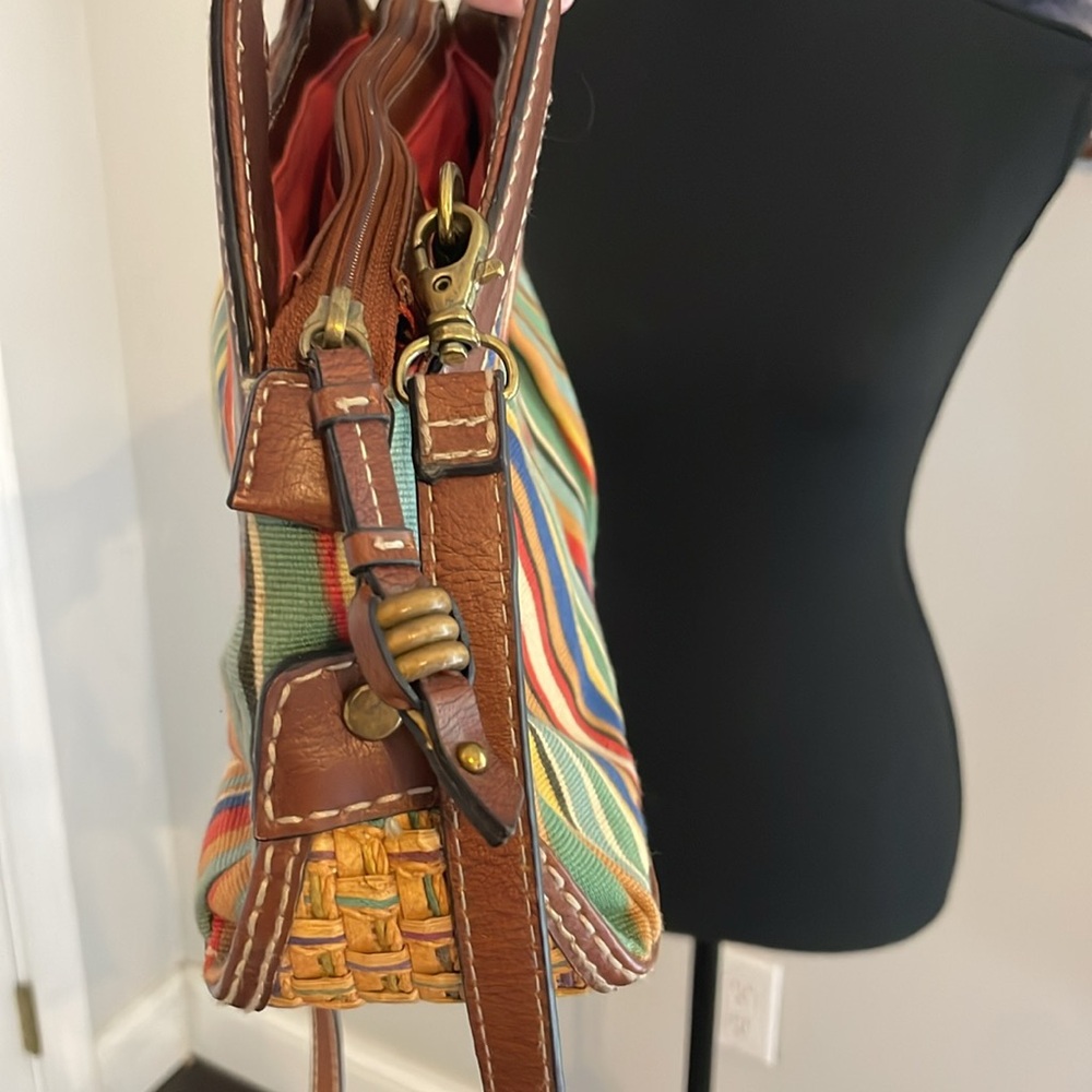 Vintage Colorful Fossil Half Moon Bag - Picture 7 of 9